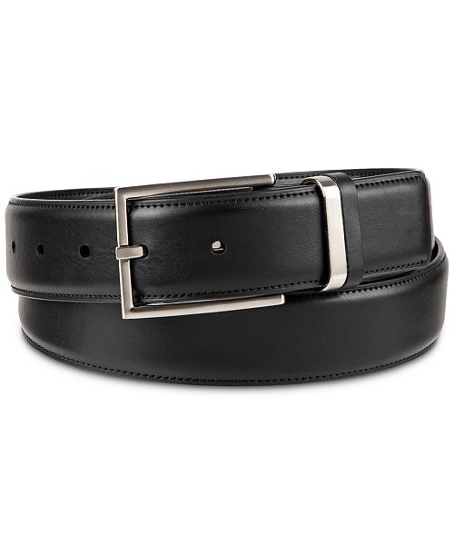 alfani Alfani Men's Burnished Edge and Metal Loop Dress Belt Created for Macy's Men's Fashion & Accessories