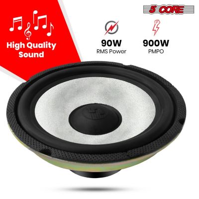 8 Inch Subwoofer 900 W Amplified Bass 4 Ohm Audio Speaker System For Truck