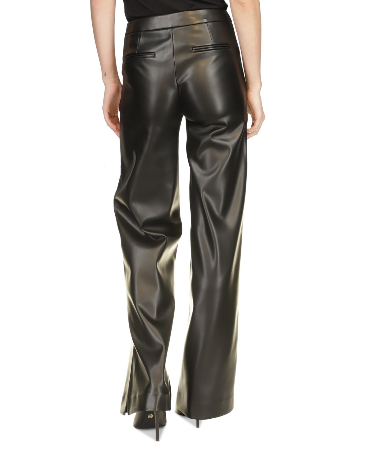 Michael Michael Kors Women's Faux-Leather Sailor Pants