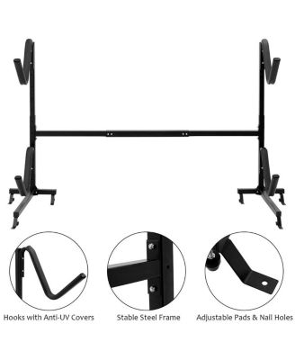 Freestanding Height Adjustable Dual Kayak Storage Rack