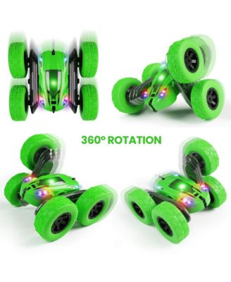 Remote Control Car Race Stunt Toy Double Sided 360° Rotating Rechargeable