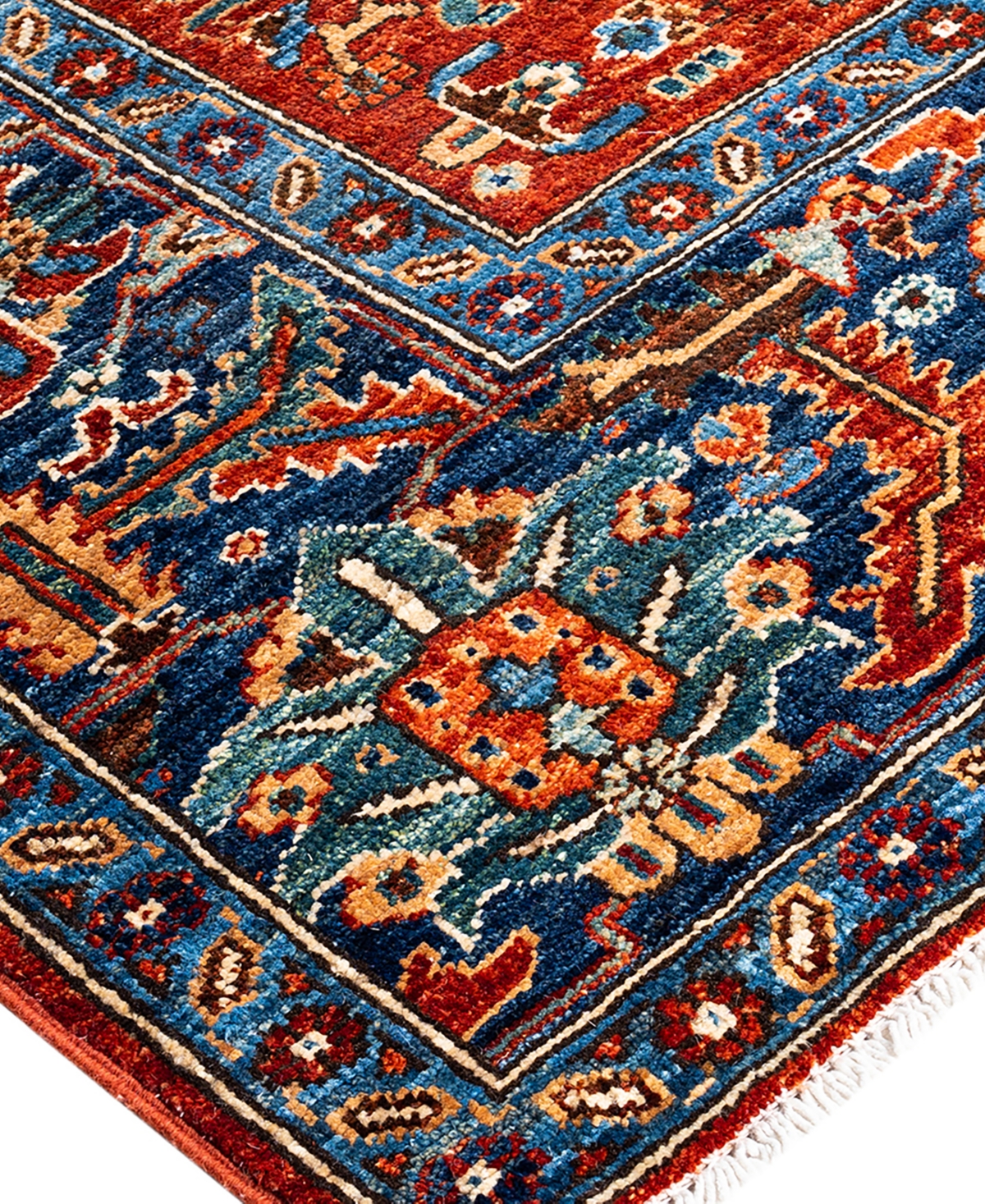 Adorn Hand Woven Rugs Serapi M1993 8'x9'9" Area Rug In Red