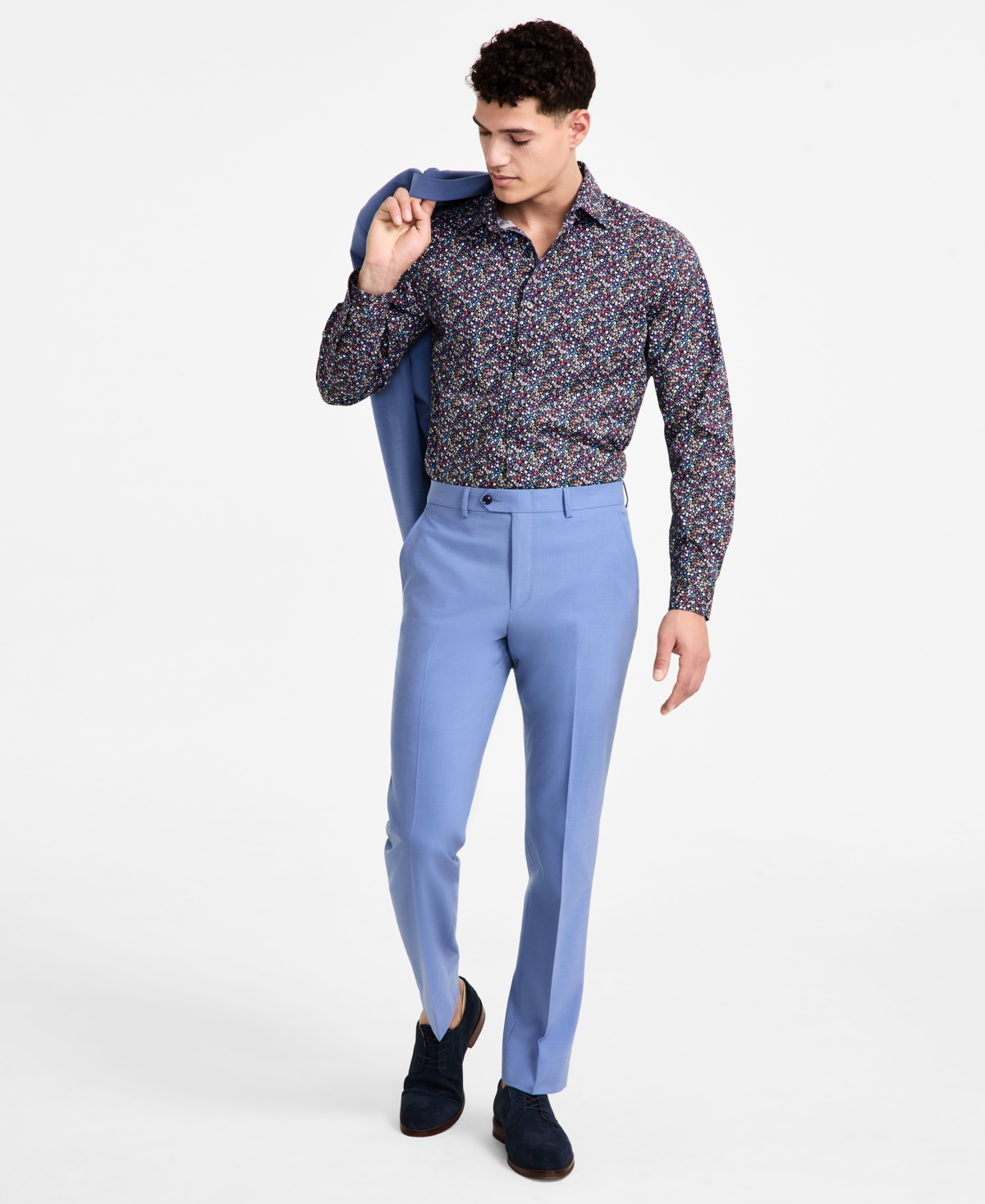 Men's Slim-Fit Suit Pants, Exclusively at Macy's - Sage