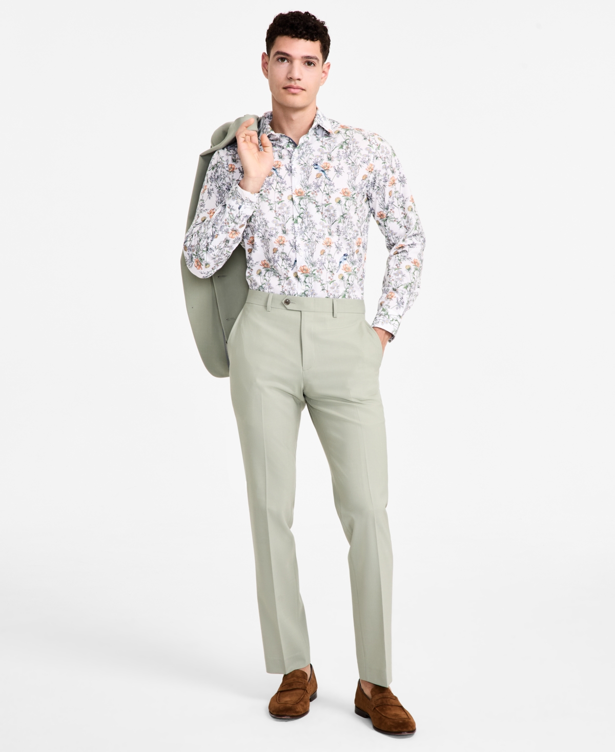 BAR III MEN'S SLIM-FIT SUIT PANTS, EXCLUSIVELY AT MACY'S 