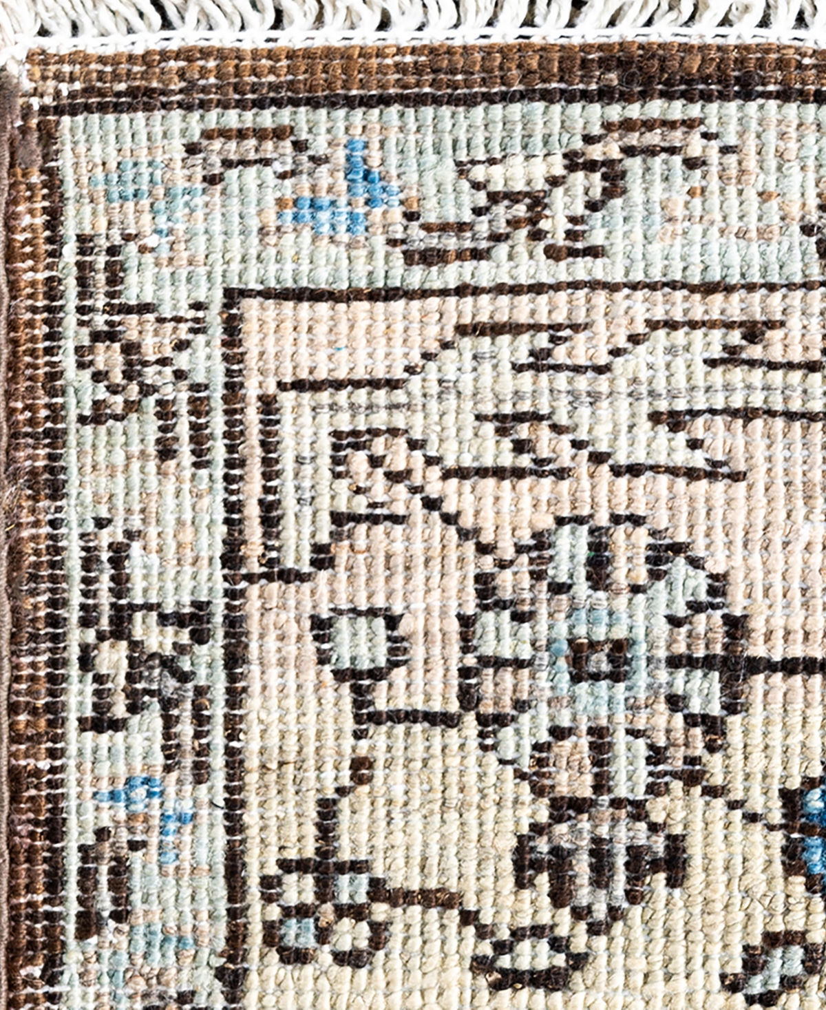 Adorn Hand Woven Rugs Serapi M1993 2'9"x9'9" Runner Area Rug In Brown