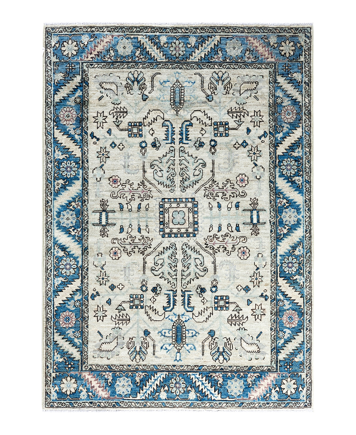 Adorn Hand Woven Rugs Serapi M1993 4'3"x5'11" Area Rug - Beige