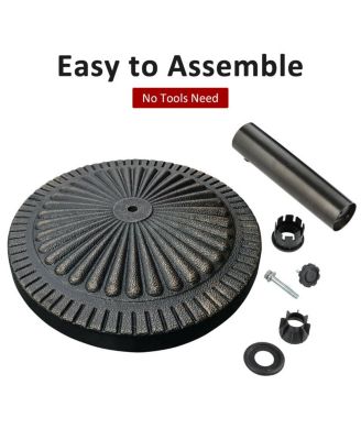 31.5 lbs Market Heavy-Duty Outdoor Stand Bronze Umbrella Base