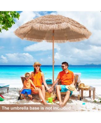 7.2 Feet Patio Thatched Tiki Umbrella Hawaiian Hula Beach Umbrella