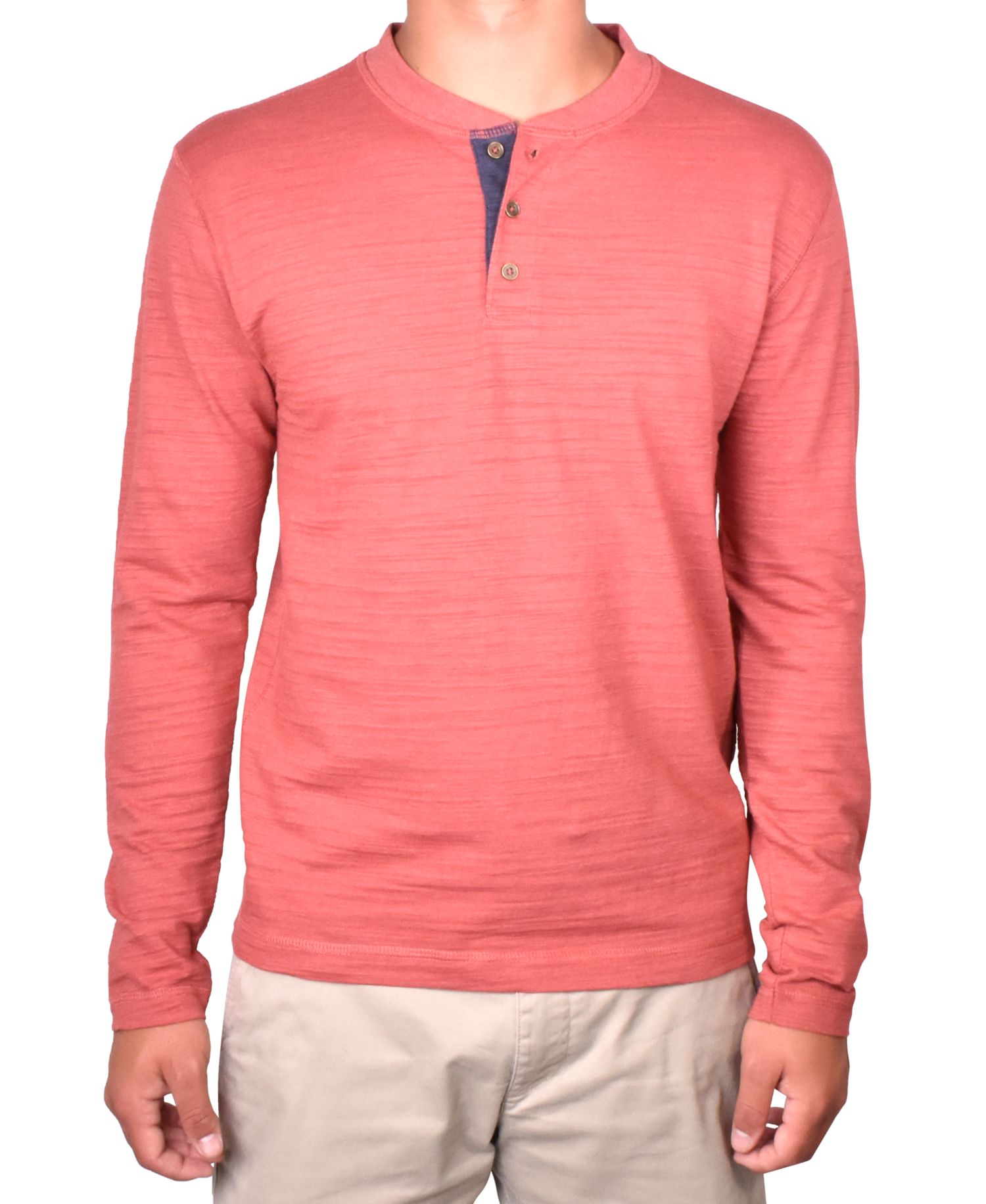 Vintage 1943 Men's Burn Out Slub Henley Shirt