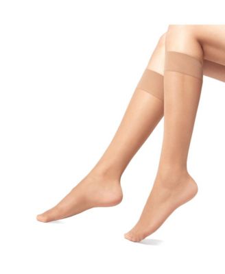Women's Sheer Italian Knee Highs Pack Of Three