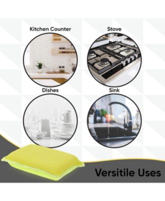 Microfiber Kitchen Dishwashing Sponges