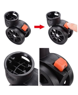 4Pcs 2" Swivel Replacement Wheel Caster with Locking Brake for Makeup Case