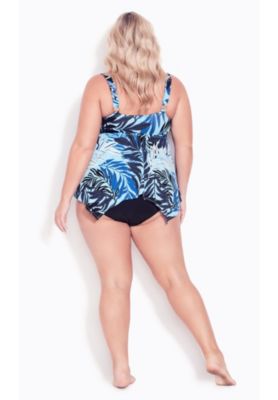 Plus Size Hi Waist Swim Brief