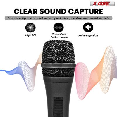 Microphone XLR Dynamic Karaoke Singing Handheld Microfono Professional Vocal DJ Music Mic - 2PCS