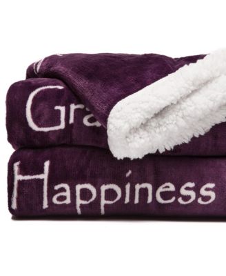 Premium Sherpa Faux Fur Cozy Warm Fluffy Throw Blanket, 65x50 Inches