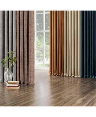 Amherst Velvet Noise Reducing Thermal Extreme 100% Blackout Back Tab Curtain Panel