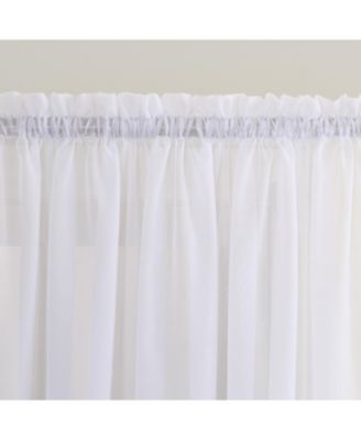 Sheer Voile Rod Pocket Door Sidelight Curtain Panel