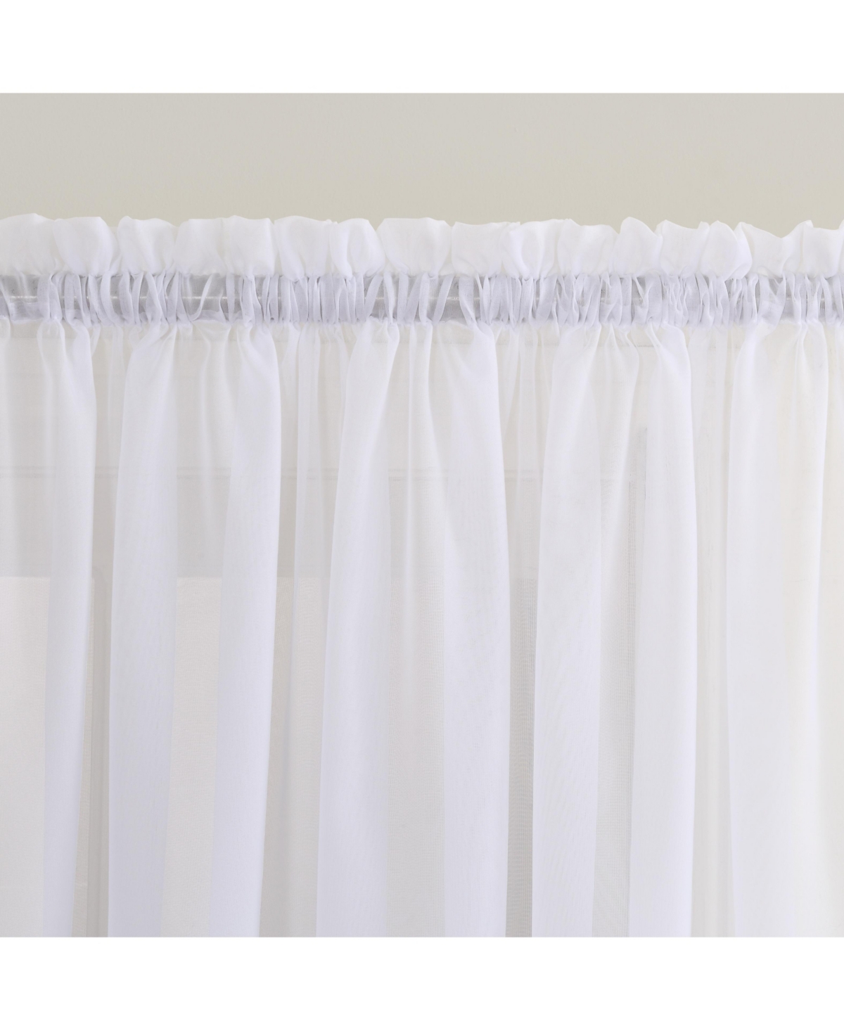 Sheer Voile Rod Pocket Door Sidelight Curtain Panel