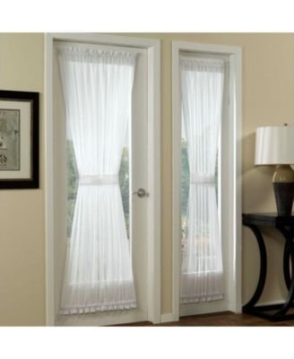 Sheer Voile Rod Pocket Door Sidelight Curtain Panel