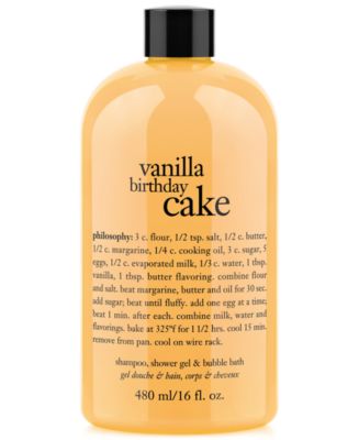 Philosophy Vanilla Birthday Cake Shower Gel, 19 Vanilla-Scented Beauty  Gifts to Sweeten Up The Holiday Season