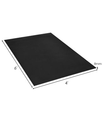 Large Yoga Mat 6' x 4' x 8 mm Thick Workout Mats