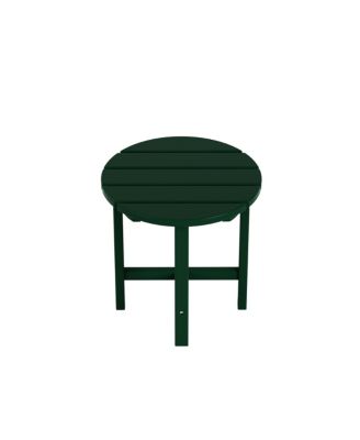 All-Weather Outdoor Patio Round Poly Adirondack Side Table
