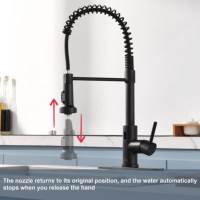 68.7 inches 1.8 GPM Pull Down Touchless Sensor Single Handle Kitchen Faucet with Accessories