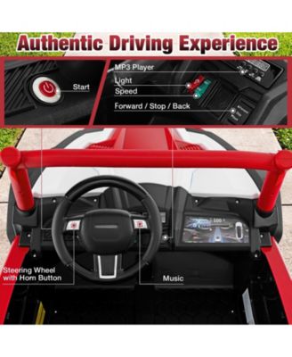 2-Seater Kids Ride on UTV with 2.4G Remote Control for over 3 Years Old Children-Red