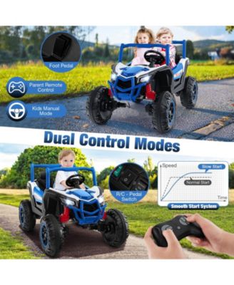 2-Seater Kids Ride on UTV with 2.4G Remote Control for over 3 Years Old Children-Red