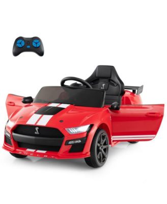 12V Licensed Ford Mustang Shelby GT500 Kids Ride on Car with Remote Control for Kids Aged 3-8-Red