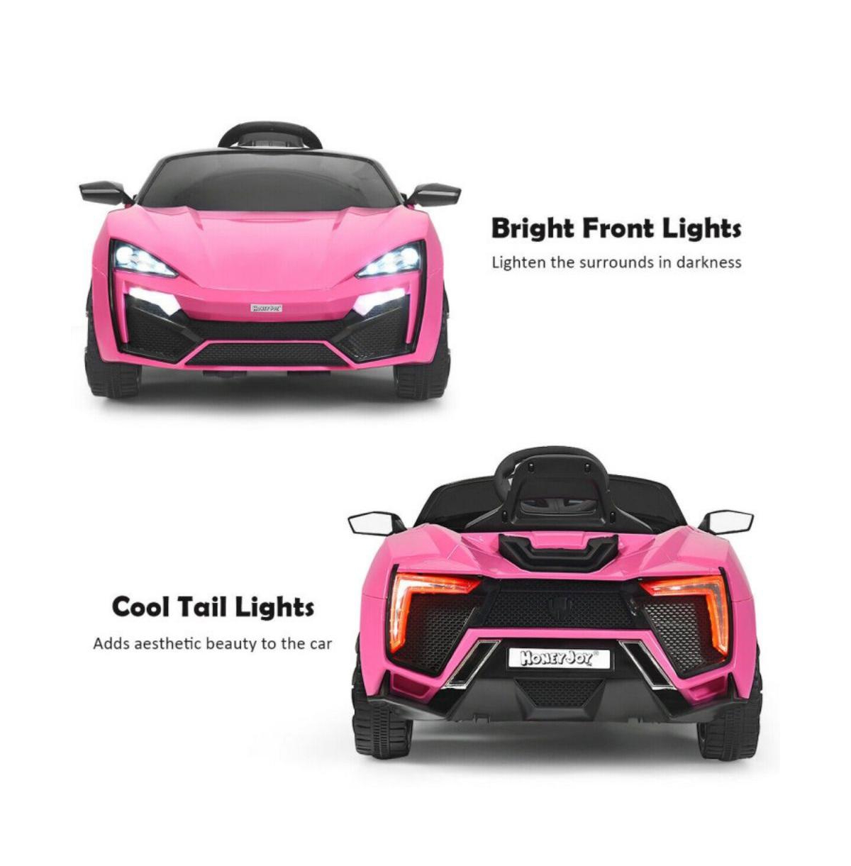 Vebreda 12V 2.4G Rc Electric Vehicle with Lights-Red