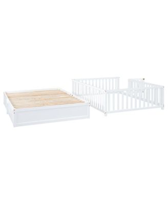 Convertible Daybed with Guardrails, Drawers