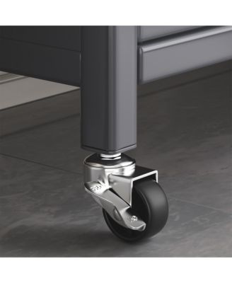 Open-Door Kitchen Shelves | Multilevel Microwave Cabinet Storage