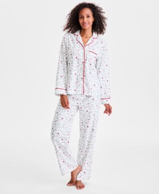 Charter Club - Women's 2-Pc. Cotton Flannel Pajamas Set