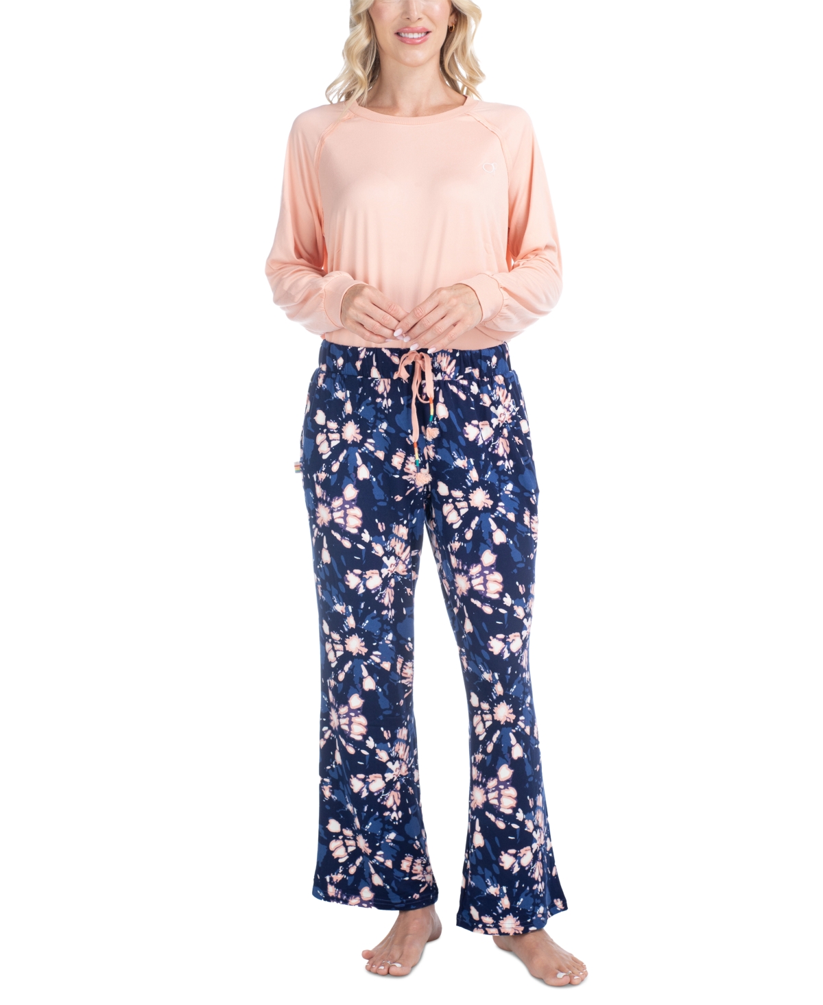 Ocean Pacific Women's 2-Pc. Waves For Days Knit Pajamas Set