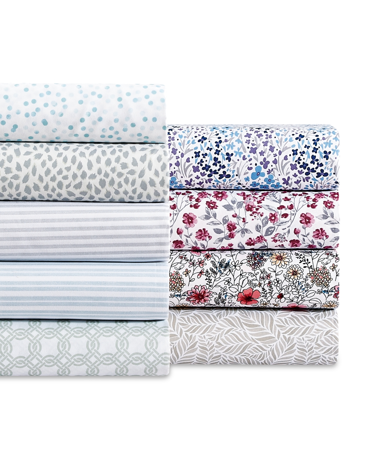 Fairfield Square Collection Microfiber Easy Care Printed 4-pc. Sheet Set, California King In Grey