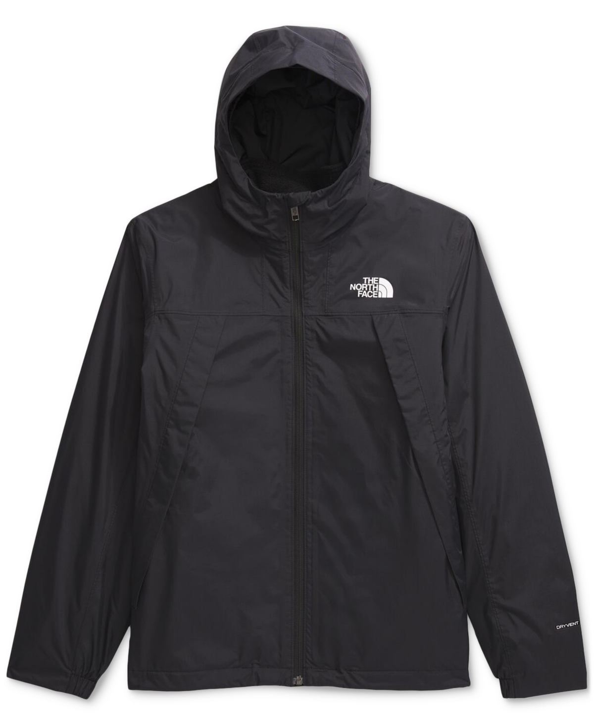 The North Face Big Boys Antora Triclimate 3-in-1 Full-zip Hooded Jacket In Tnf Black