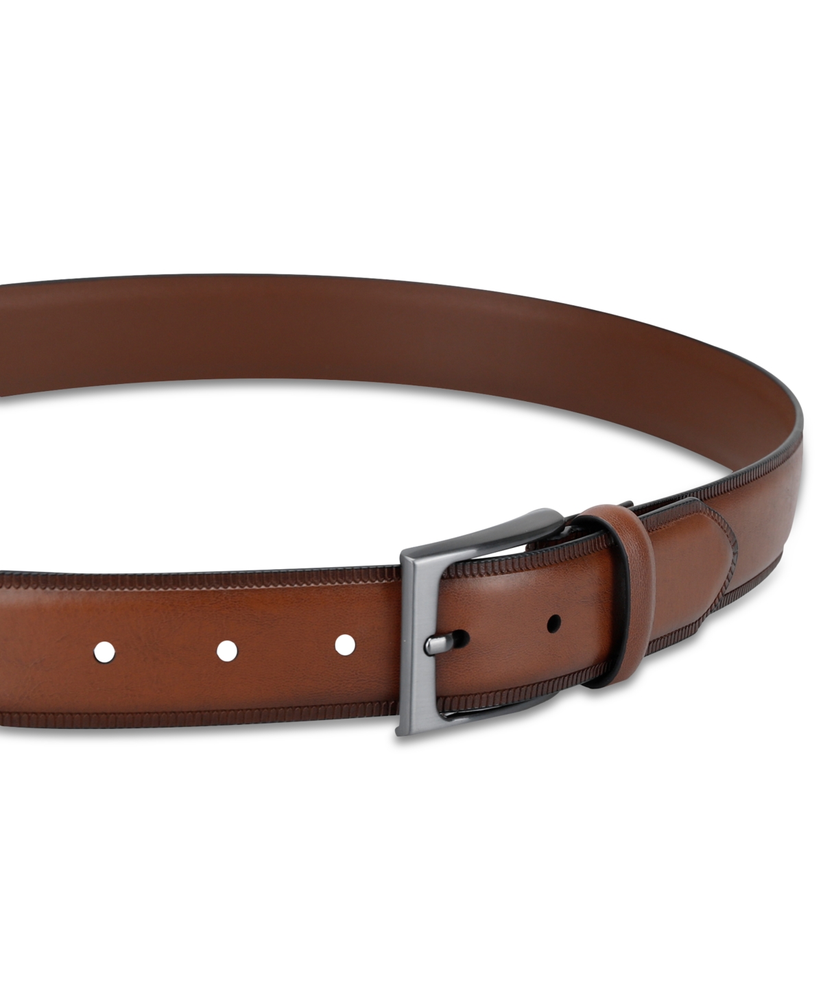 Alfani Men's Embossed Edge Belt, Created for Macy's