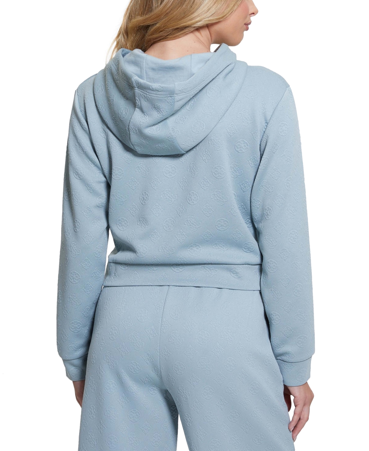 Guess Women's Peony Logo Hoodie - P7ts-dark-BLUE