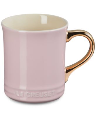 Stoneware 14 oz. Mug with Metallic Handle