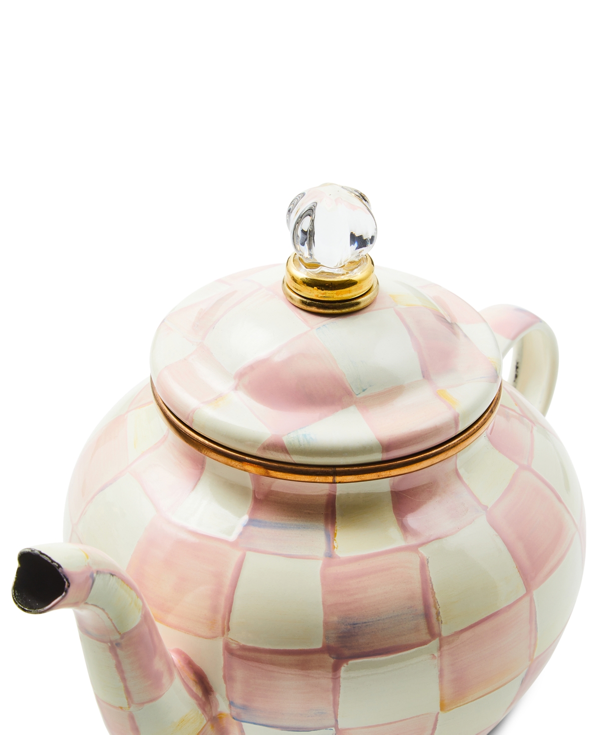 Mackenzie-childs Rosy Check 4-cup Teapot In No Color