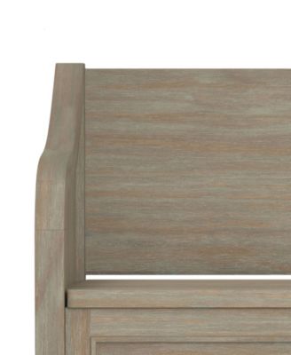 Connaught Solid Wood Entryway Storage Bench