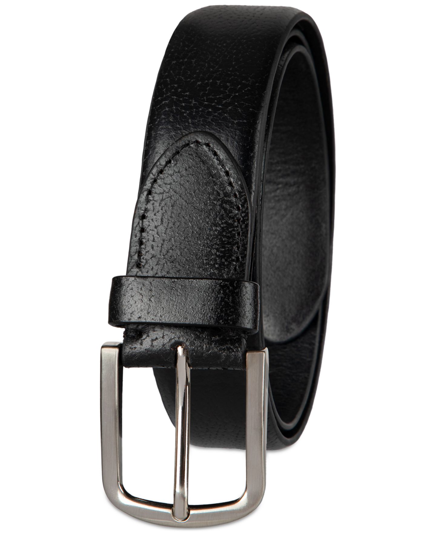 Мужской ремень Club Room Luxury Dress Belt, цвет: Чёрный — фото 2