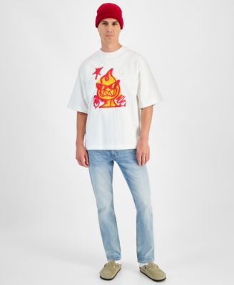 Men's Flame Relaxed-Fit Graphic T-Shirt, Created for Macy's 