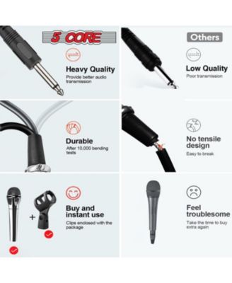 Microphone XLR Dynamic Karaoke Singing Handheld Microfono Professional Vocal DJ Music Mic - 2PCS