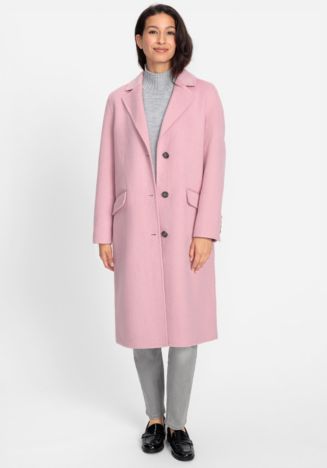 Pink Brushed Longline Coat SZ store 0