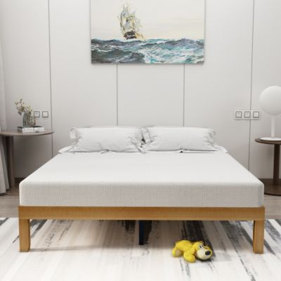 Streamdale Queen Platform Bed Frame with Strong Slat Support