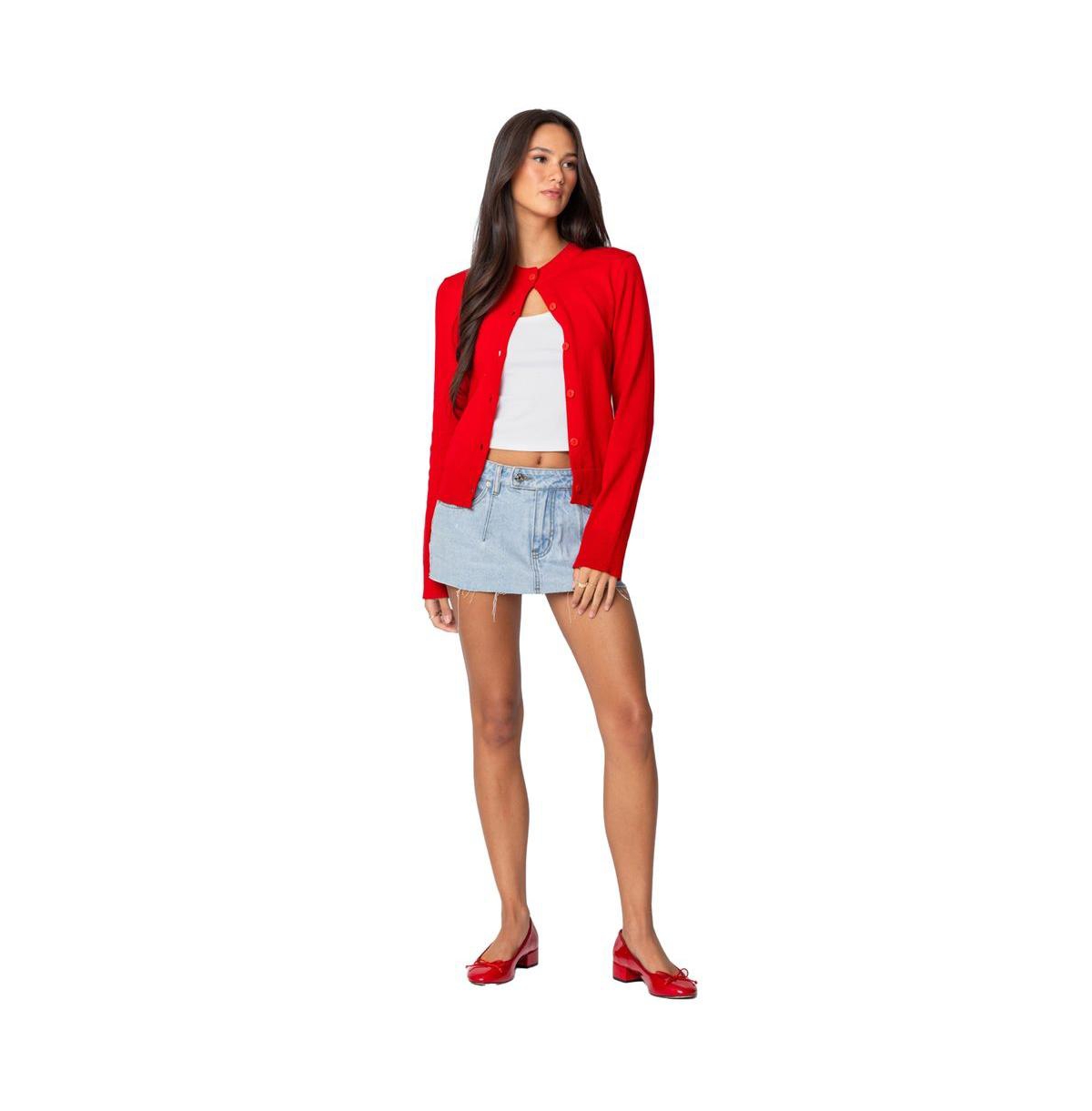 Edikted Women's Hollie Button Up Cardigan