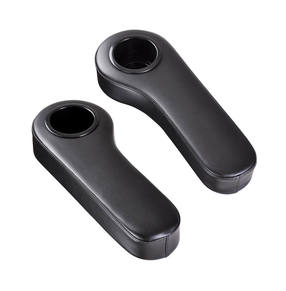 Yescom 2pcs Universal Golf Cart Armrest Cushion with Cup Holder Fits for Club Car Rear Seats