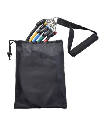 5 Tubes Resistance Bands Set Exercise Workout Stackable 100Lbs Ankle Strap Home